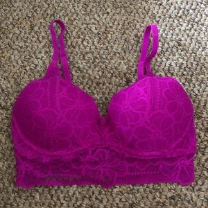 Padded/ push up lace bralette